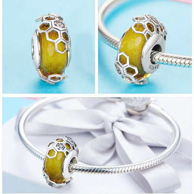 Honeycomb Murano Glass Beads