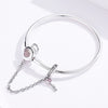 Heart Lock and Key Safety Charm Bracelet