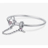 Heart Lock and Key Safety Charm Bracelet