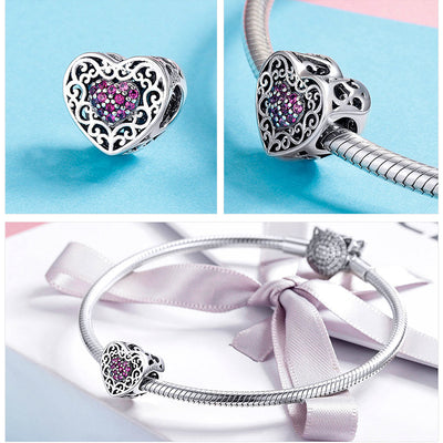 Vintage Heart Charm