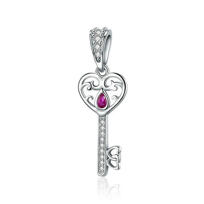 Key Heart Shape Pendant